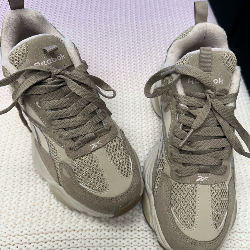 Reebok Taupe Athletic Shoes